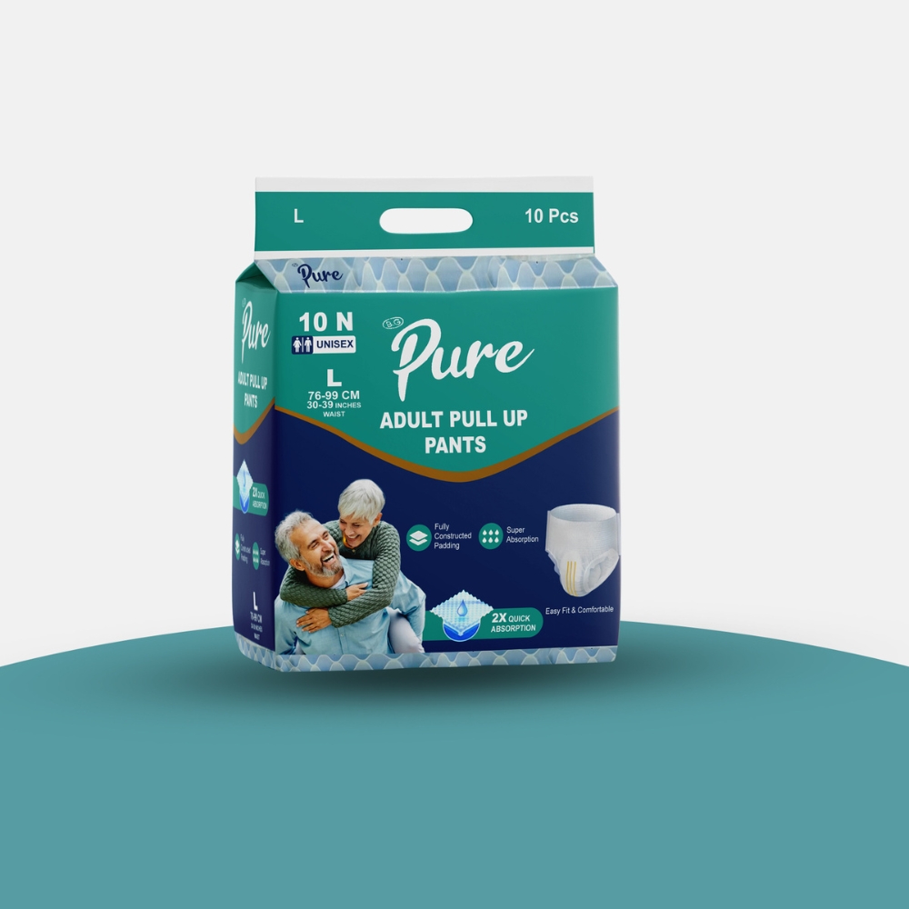 Pure Adult Diaper size L Nepal 10 pcs dignity comfort adult care